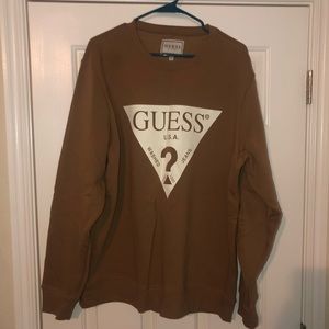 GUESS Brown Crewneck